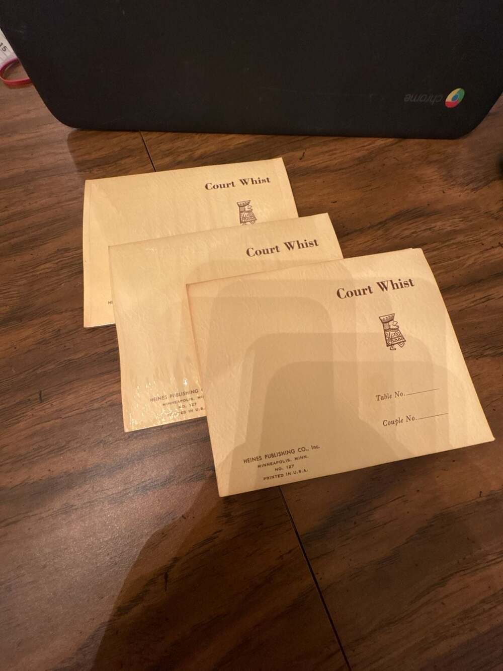 Heines Publishing Co. Court Whist Scoring Pads No. 127 Vintage Game